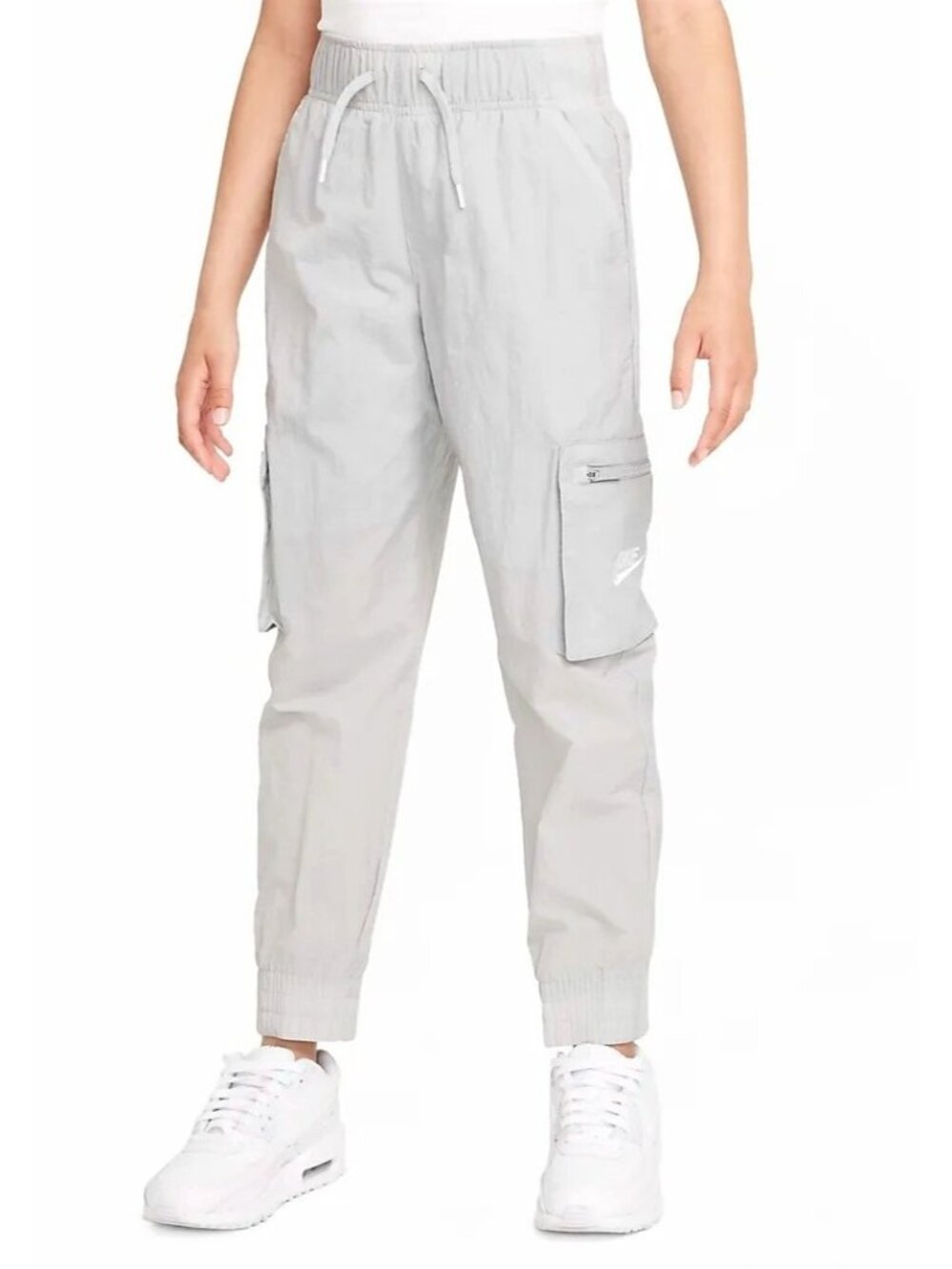 AND NOW WHAT- MENS LIGHT GREY PULLOVER ELASTIC WAIST TAPPER LEG PANTS X-LARGE